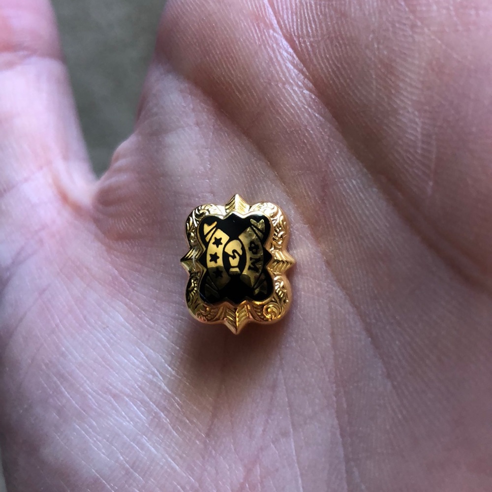 Phi mu badge pin
